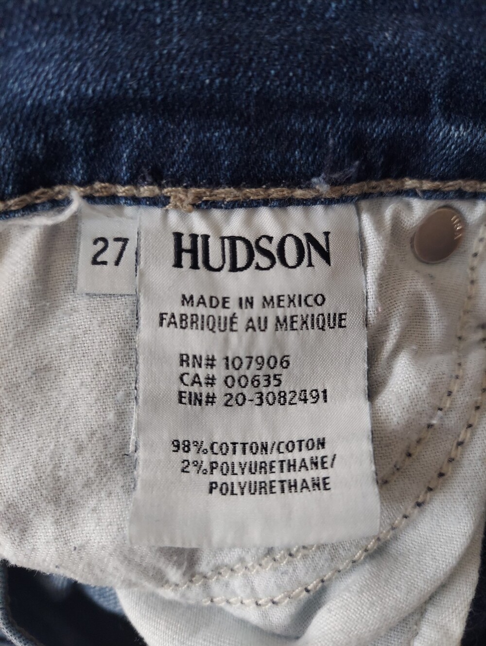 Hudson Ripped Skinny Ankle Jeans - Picture 8 of 8